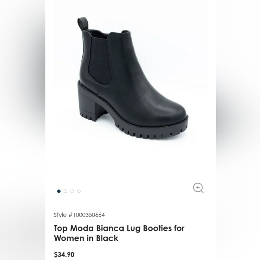 TOP Moda Black Ankle Booties